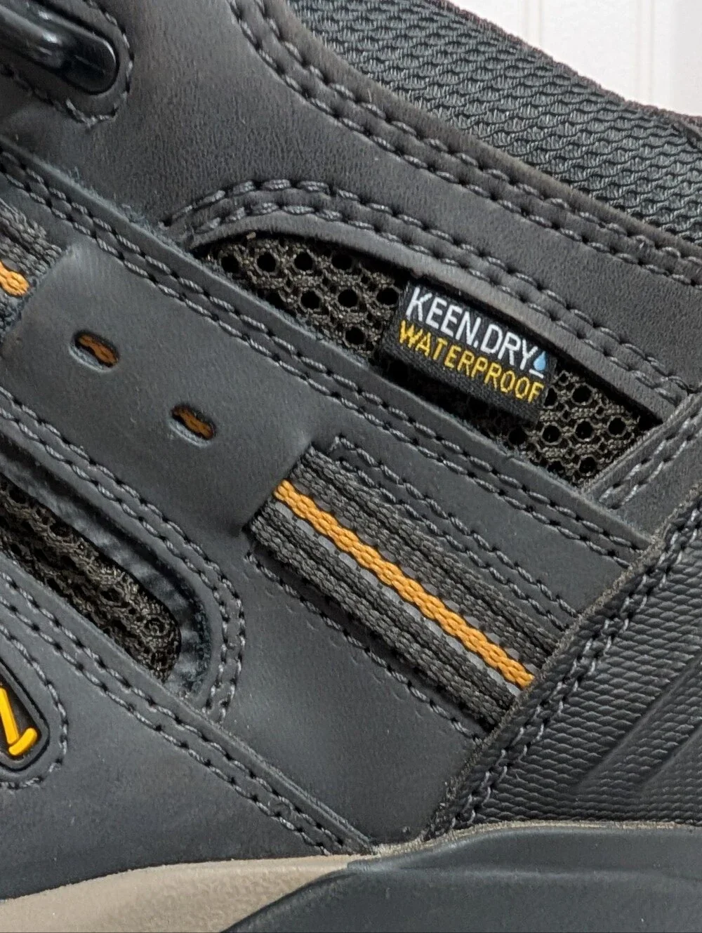 KEEN Men's Utility Steel Toe Work Boots Black/Gray, Waterproof, Size 12D